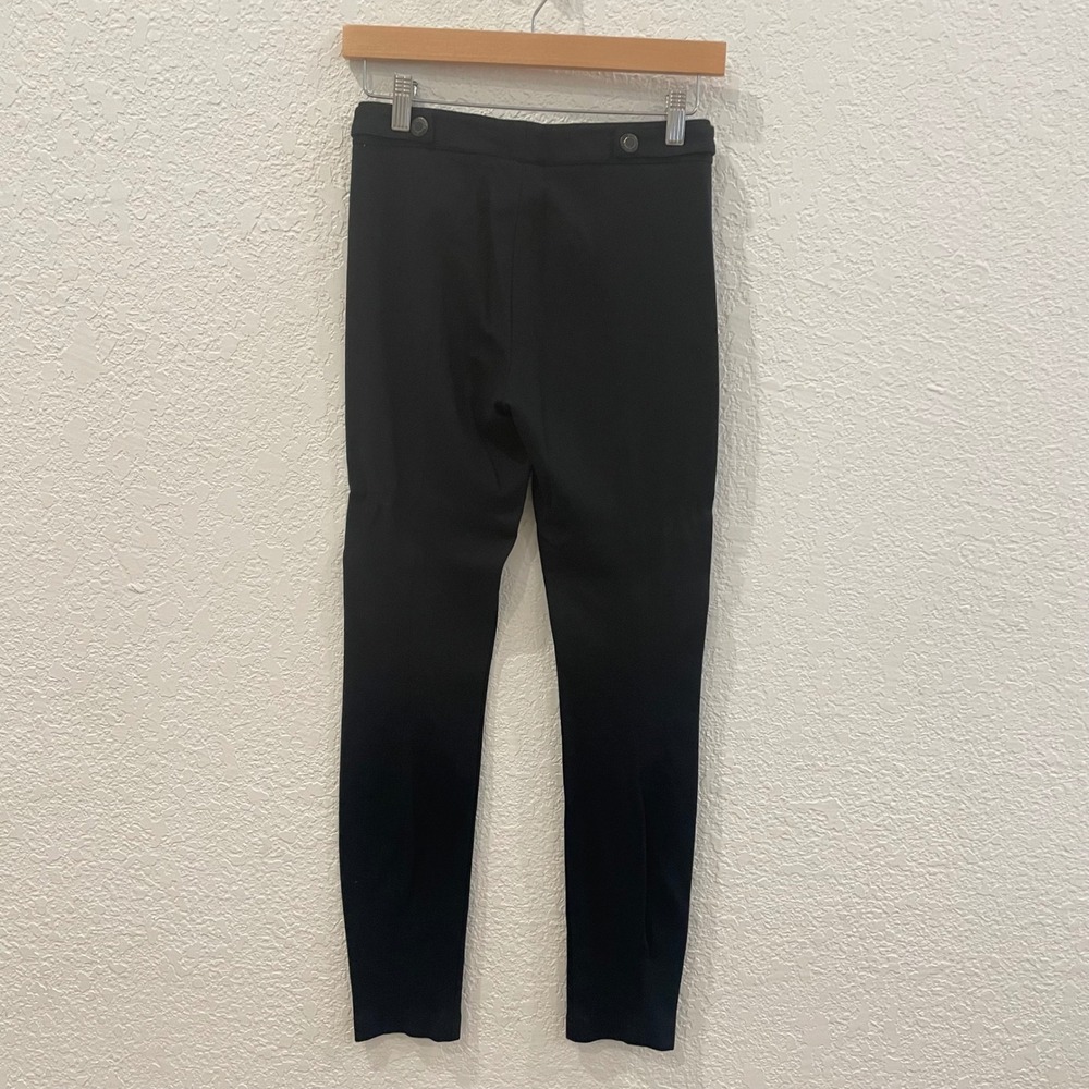 Vince Womens Black Equestrian Skinny Pants Italian Fabric Riding Trousers Size 4 - Picture 4 of 10